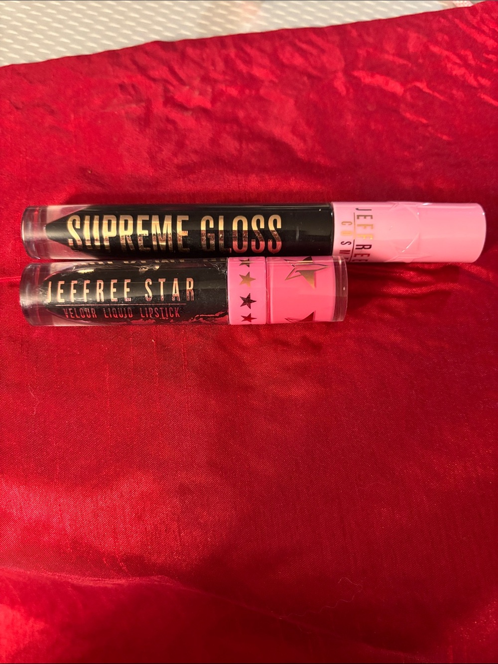Jeffree Star Supreme Gloss & Velour Liquid Lipstick Set in Black